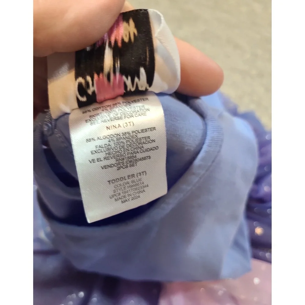 Counting Daisies long-sleeve toddler tutu‎ dress 3T